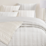 Annie Selke/Pine Cone Hill Blissful Bamboo Pearl/Silver Quilt