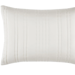 Blissful Bamboo Pearl/Silver Quilted Sham