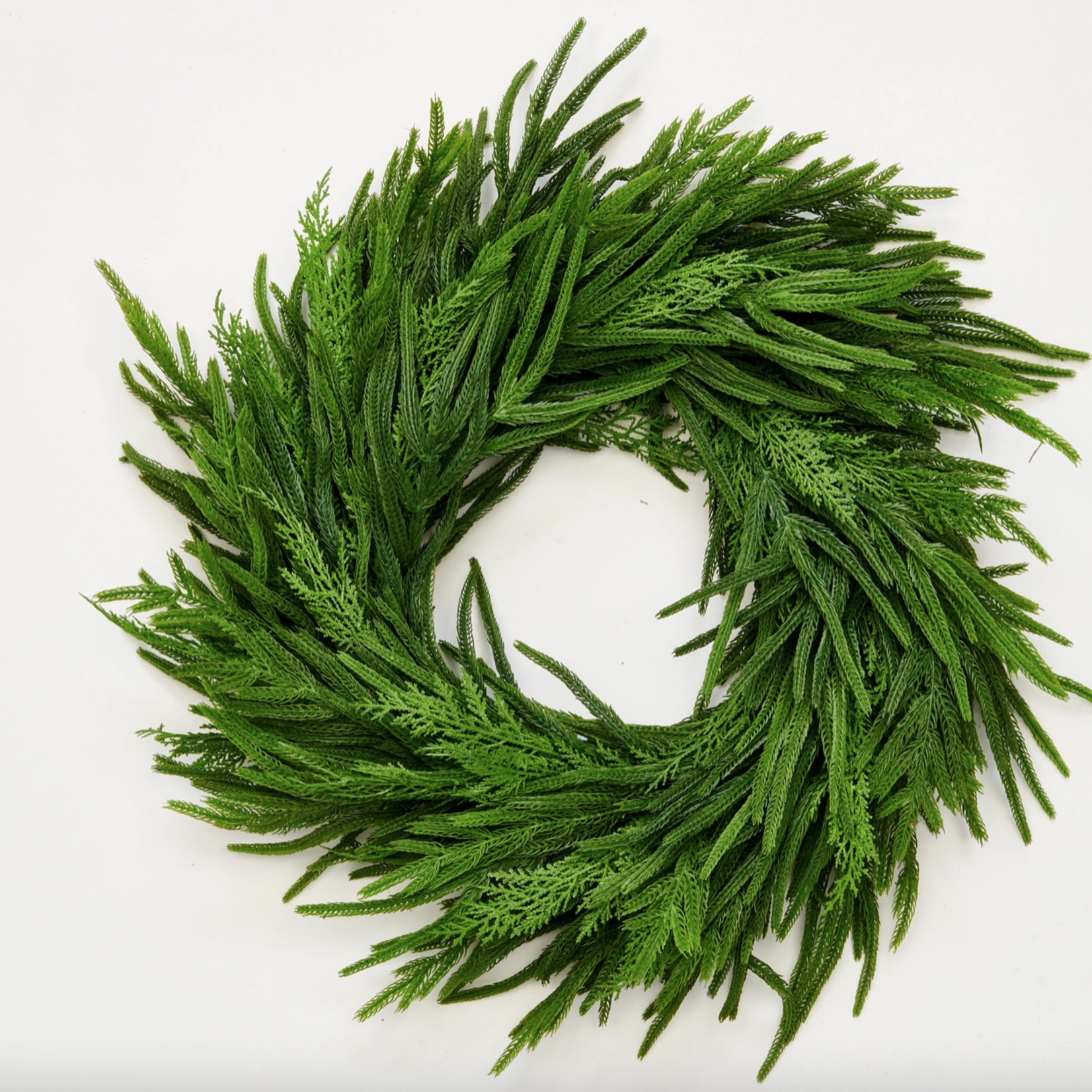 Faire/Worth Imports Mixed Cedar Wreath on Natural Twig Base 25"
