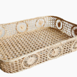 Coro Cora Rectangular Straw Bread Basket