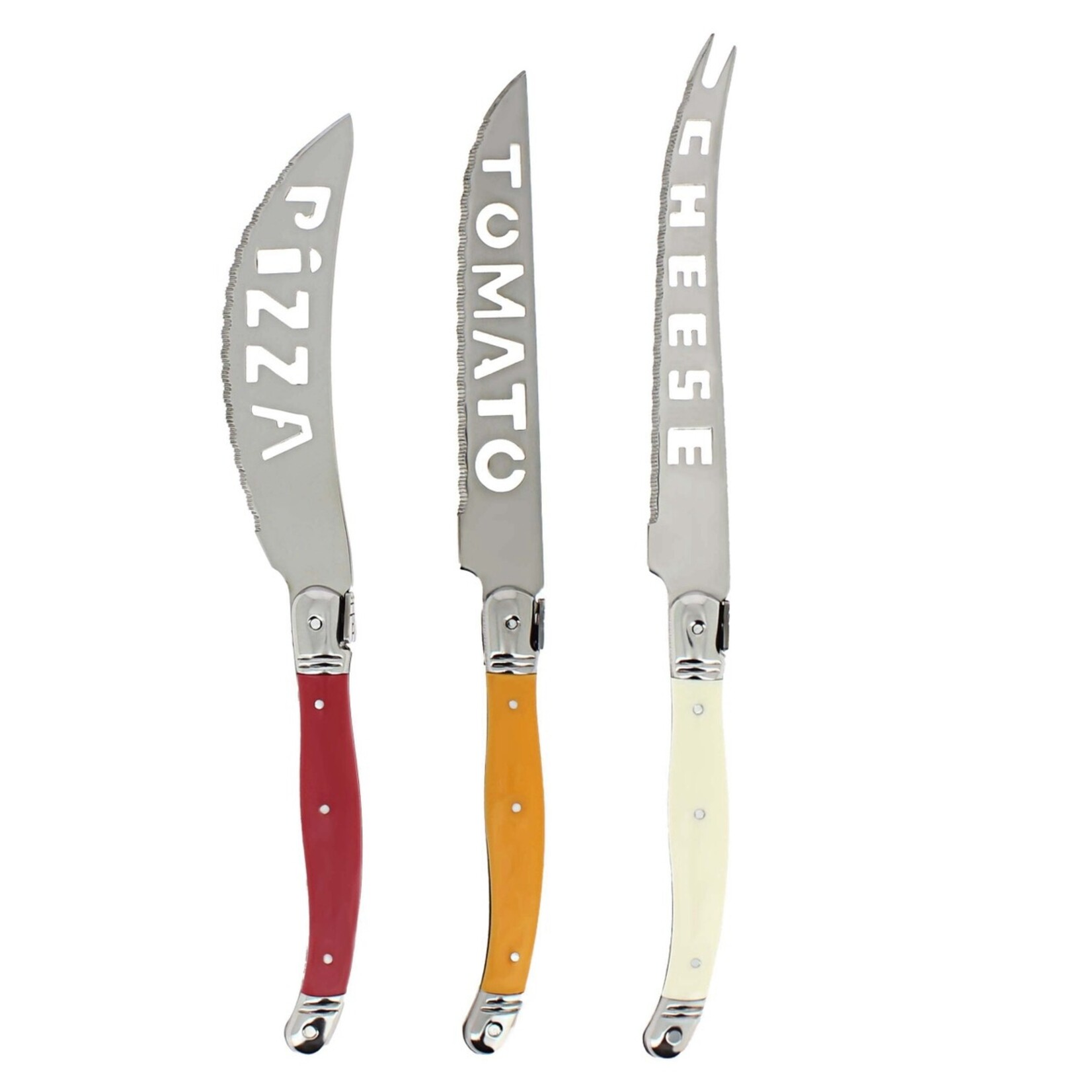 French Home 3 Piece Pizza + Cheese Knife Set