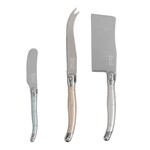 French Home 3 Piece Cheese Knife Set w/Cleaver