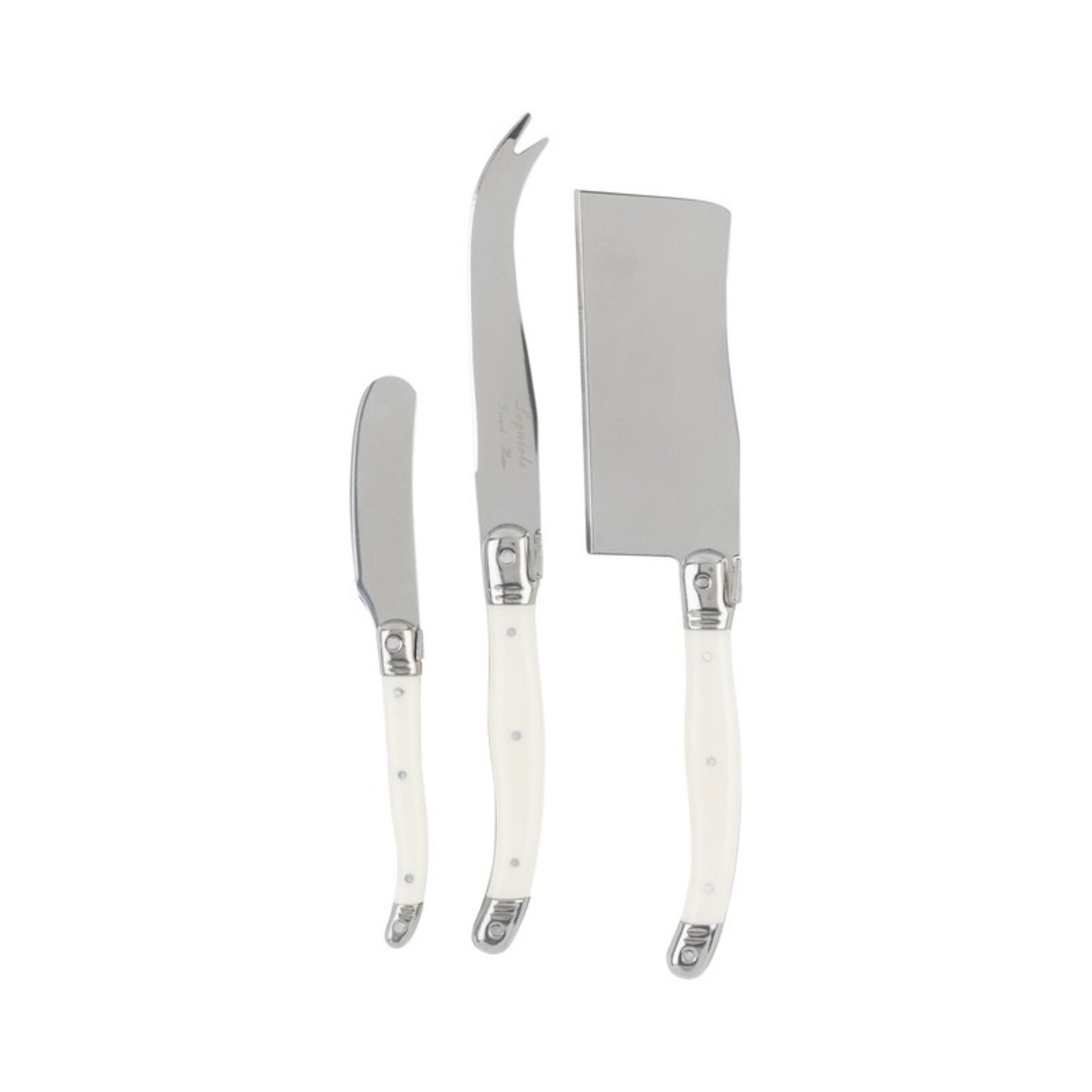 French Home 3 Piece Cheese Knife Set w/Cleaver