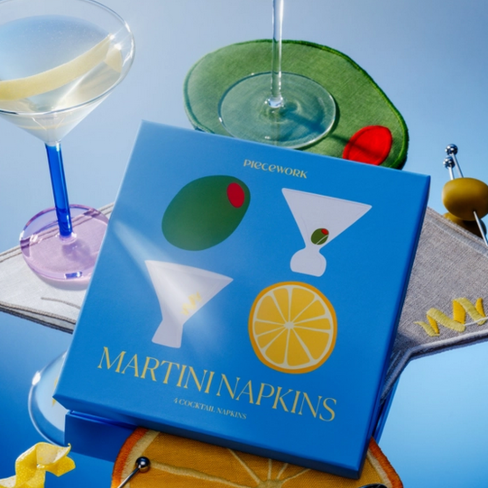 Piecework Martini Napkins