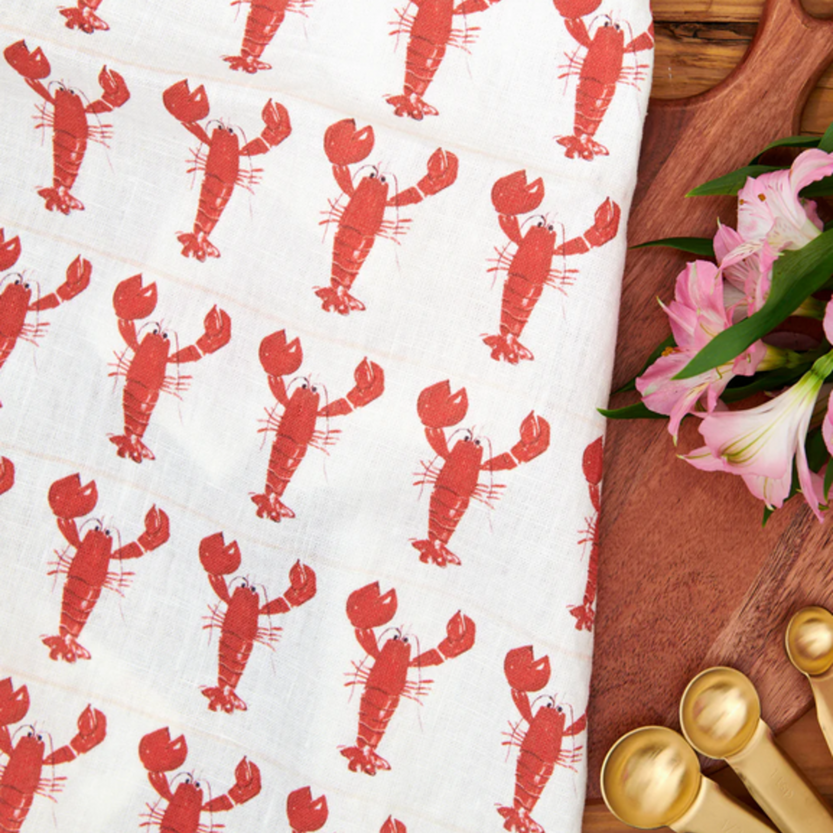 Darling Lemon Lobster Kitchen Towel
