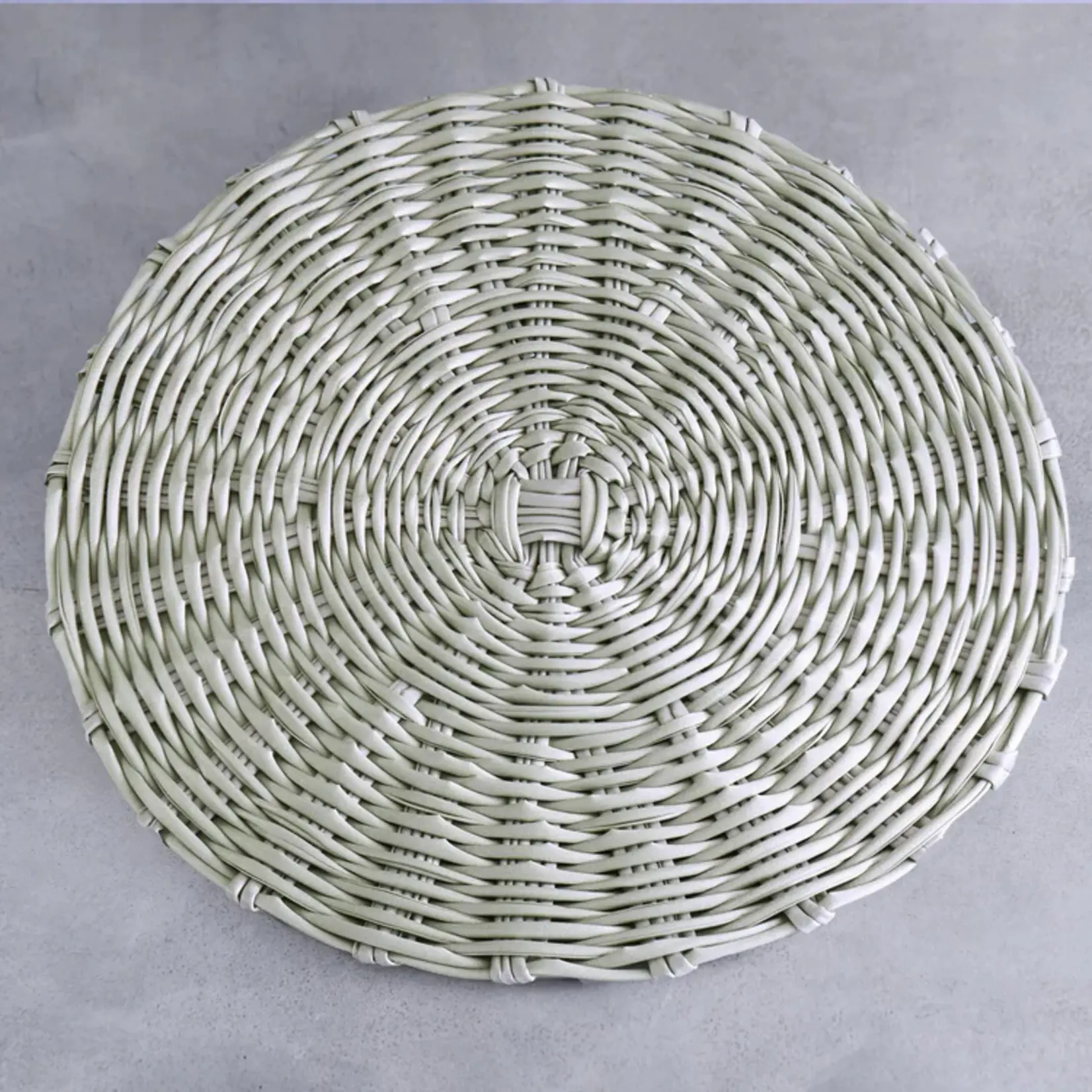 Set/4 Faux Wicker Placemats Seagrass