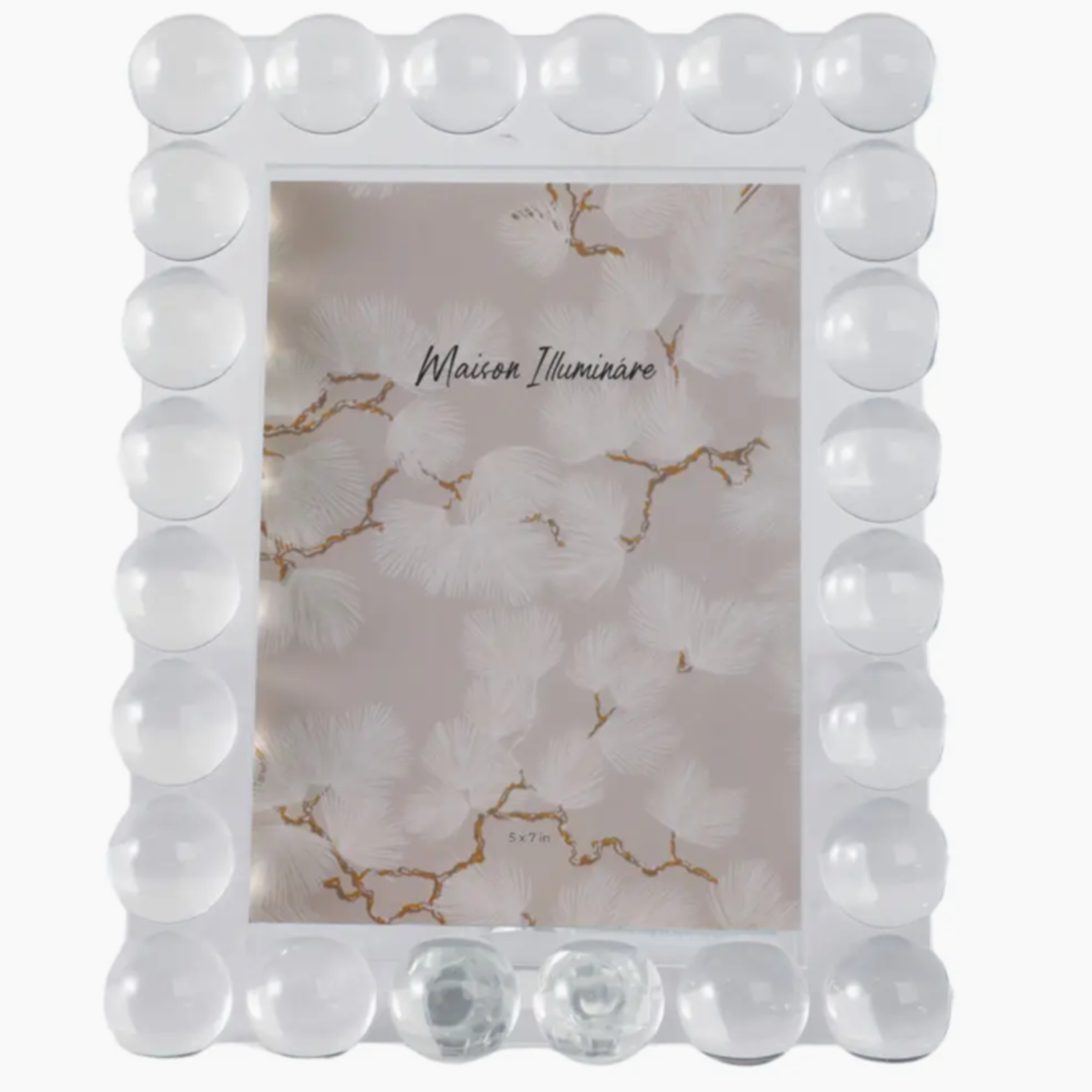 Crystal Bubble Glam Photo Frame, 5 x 7