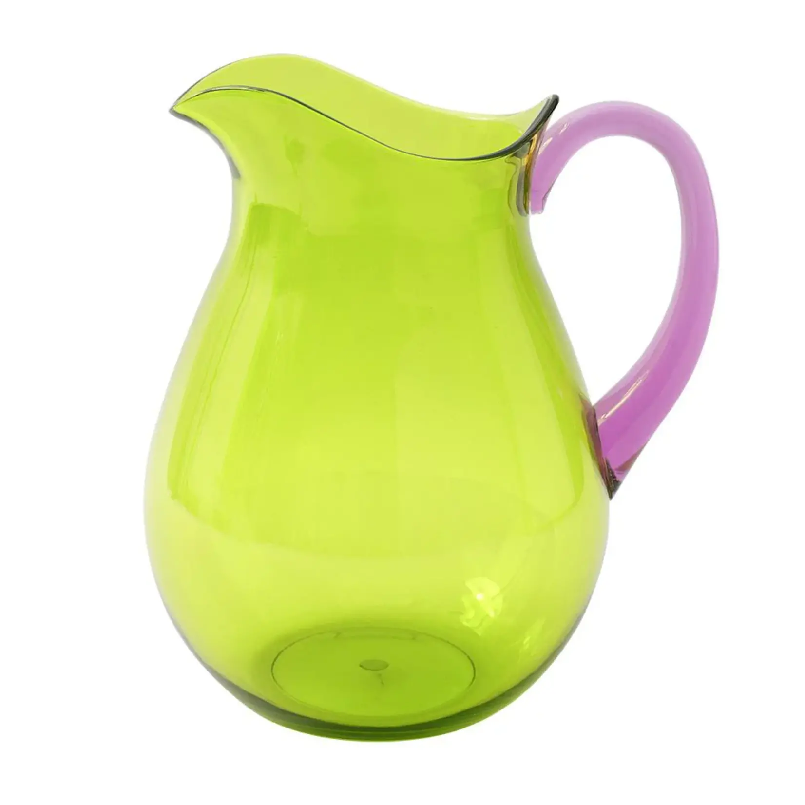 Green Acrylic Pitcher With Amethyst Handle