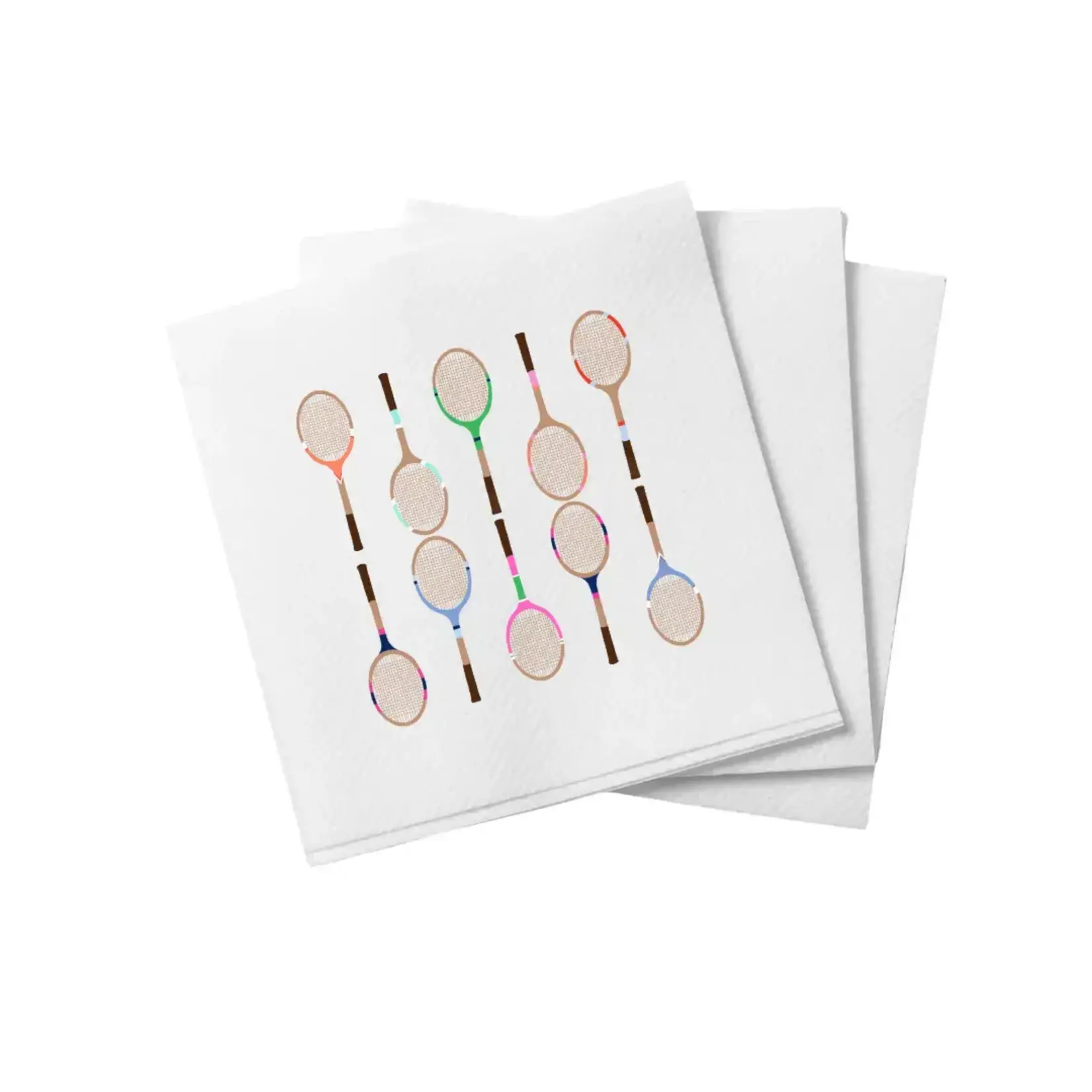 Busy Bee Tennis Racquets Cocktail Napkins /20