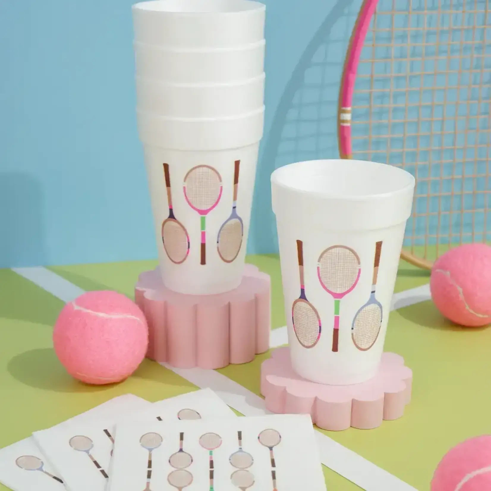 Busy Bee Tennis Racquets Cocktail Napkins /20