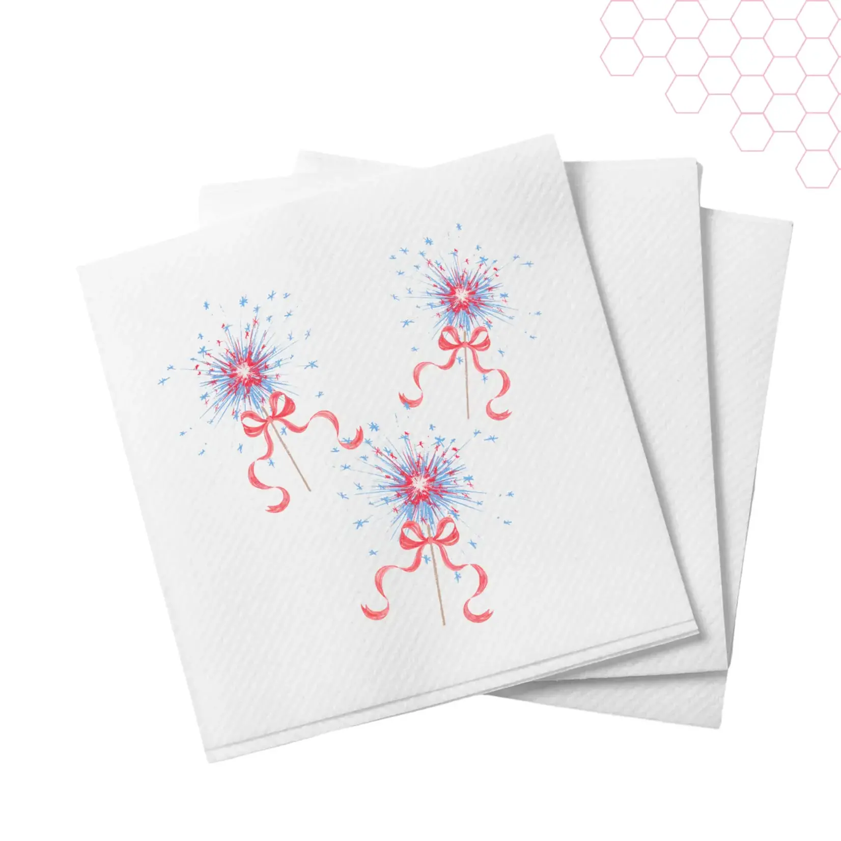 Busy Bee Stars + Stripes Cocktail Napkins/20