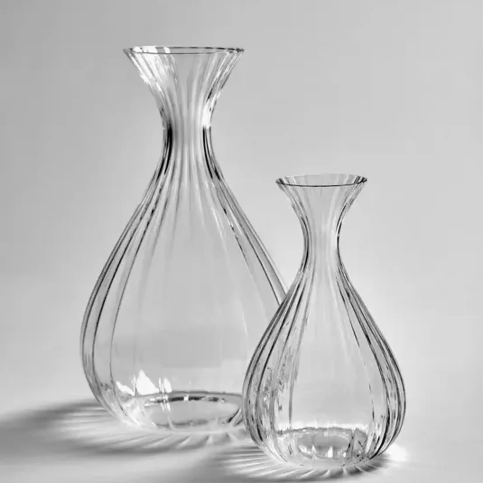 Serax Carafe Transparetn Ribbed Inku