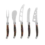 French Home Laguiole 5 Piece Cheese Set, Tortoise