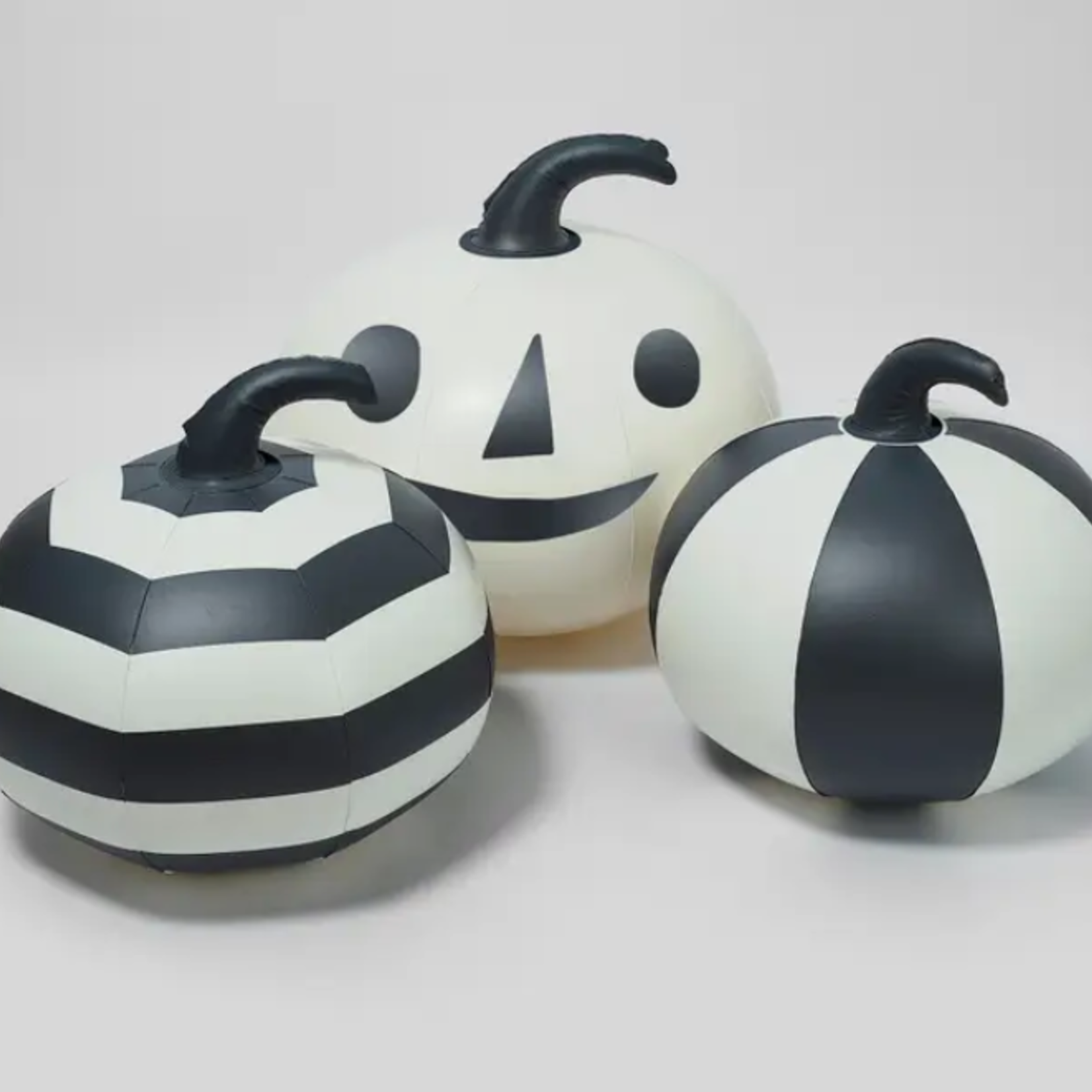 Halloween Light Up Pumpkins S/3 Black and White