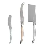 French Home Laguiole 3 Piece Cheese Knife Set MOP