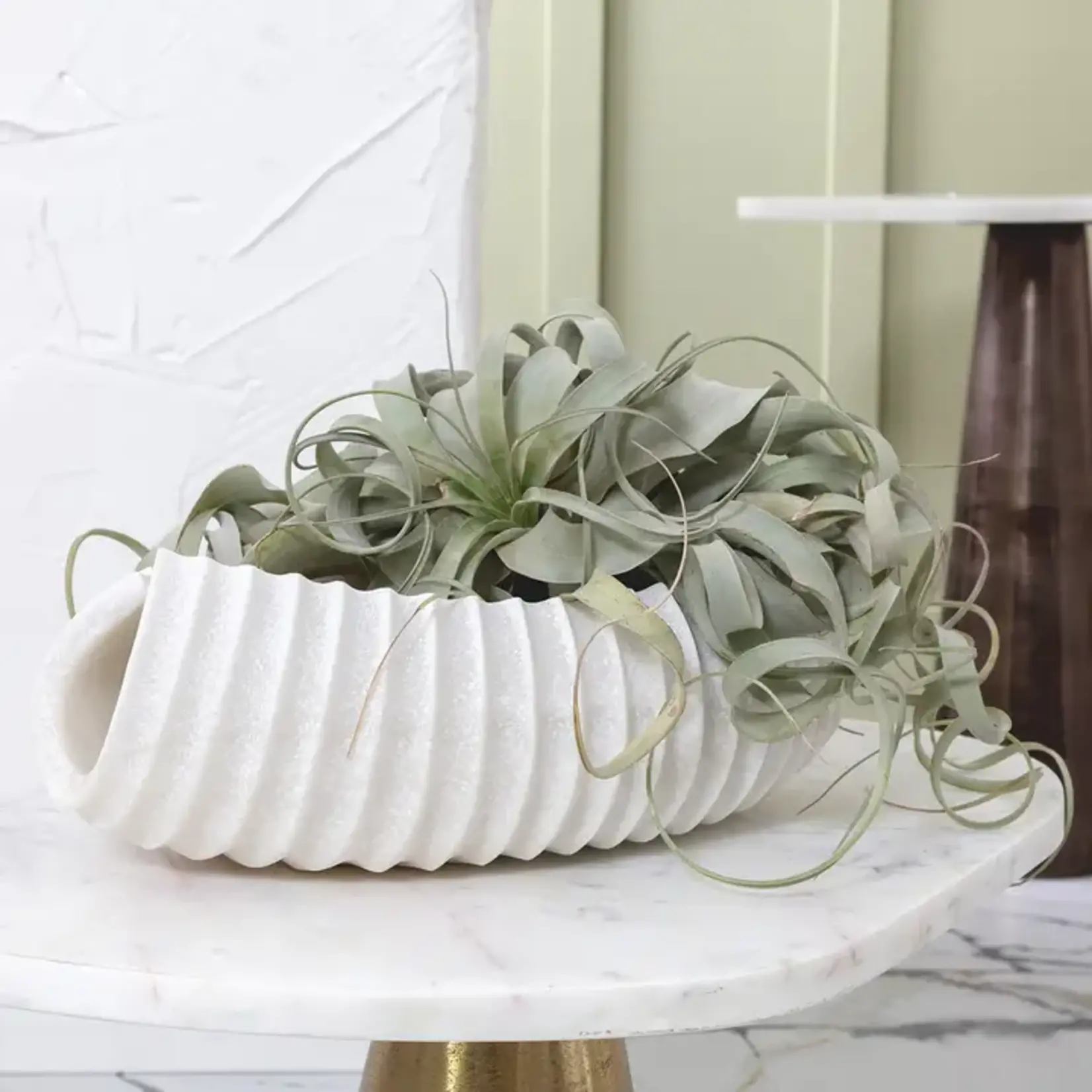 Kavana Decor Martinique Oblong Marble  Bowl