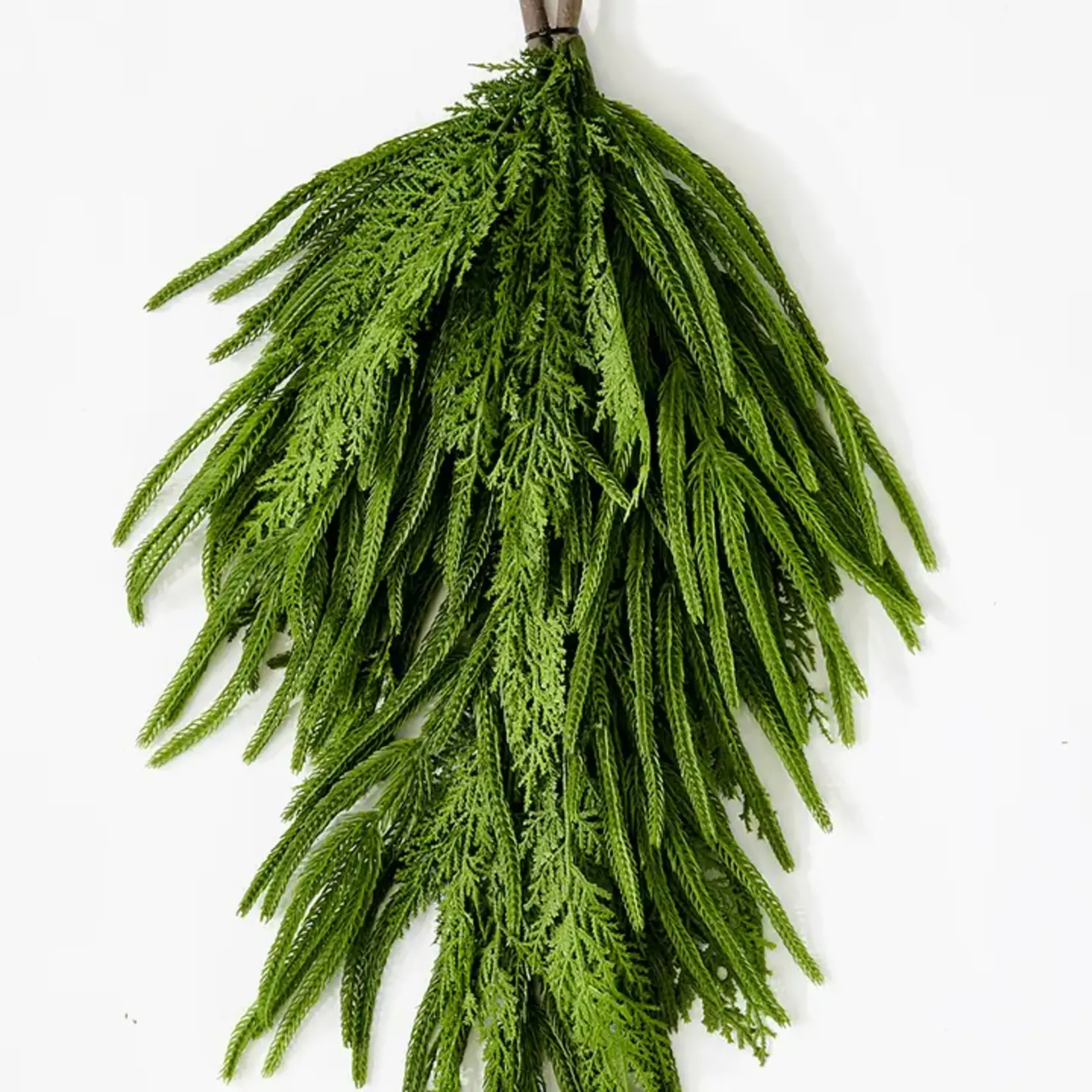 Faire/Worth Imports 31" Artificial Christmas Spruce Cedar Teardrop Swag