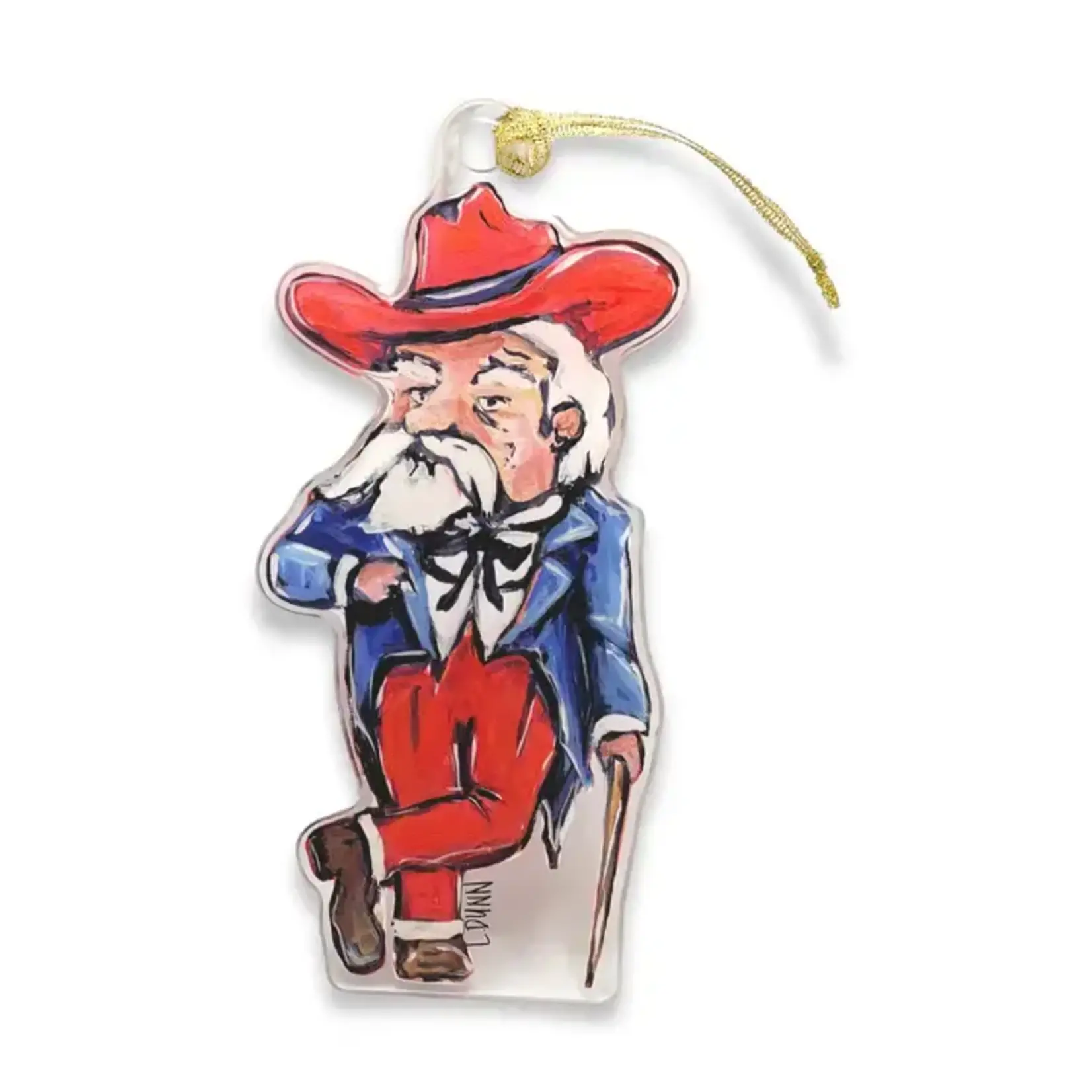 Lauren Dunn Acrylic College Mascot Ornaments