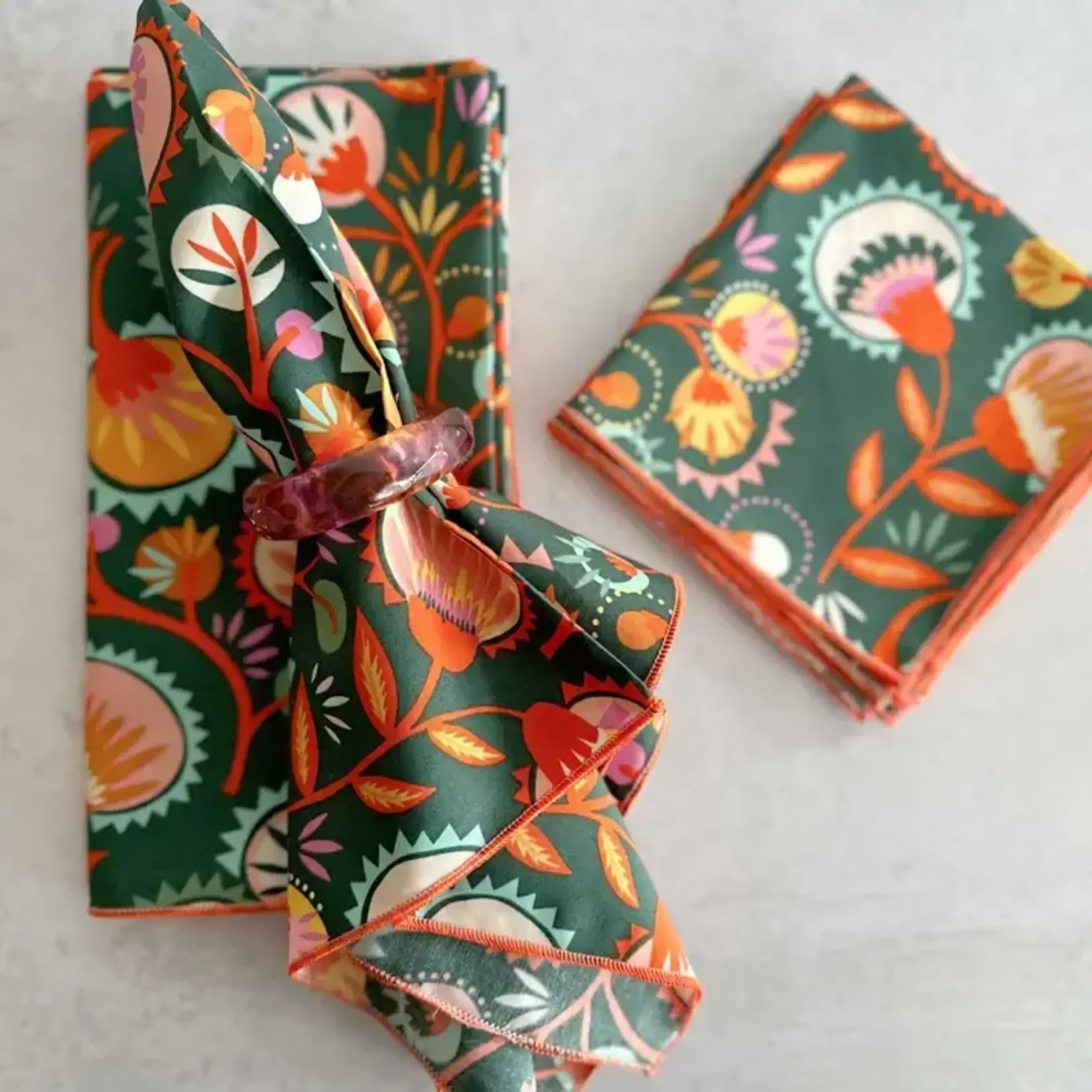 Dot and Army Cloth Napkins Set/4