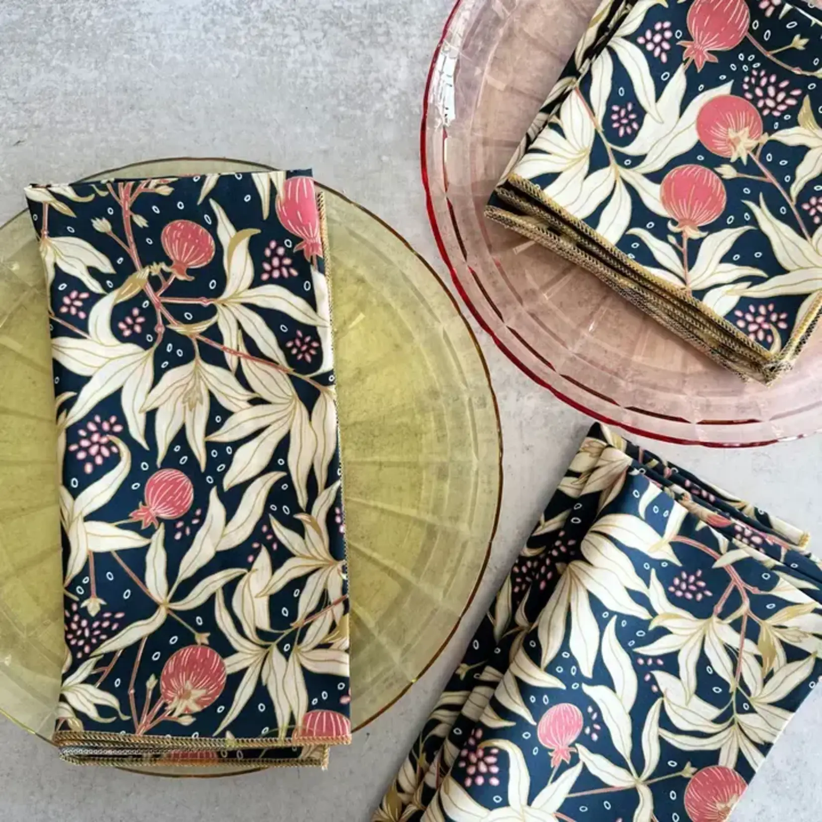 Dot and Army Cloth Napkins Set/4