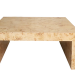 Burl Coffee Table  18” H x 42” W x 42” D