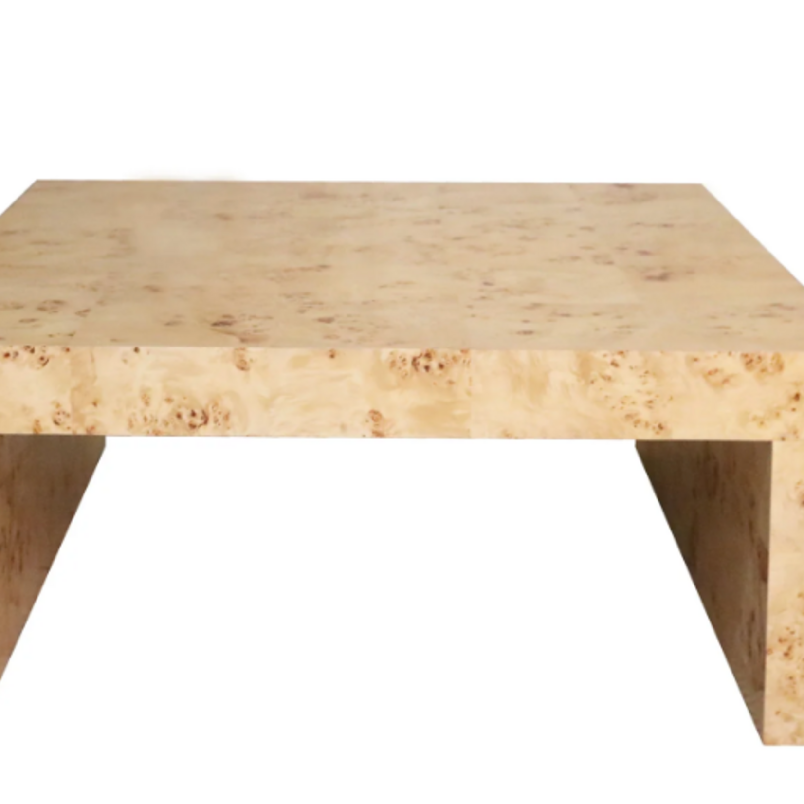 Burl Coffee Table  18” H x 42” W x 42” D