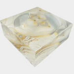 Maven Home Aura Acrylic Bowl, Golden Brush