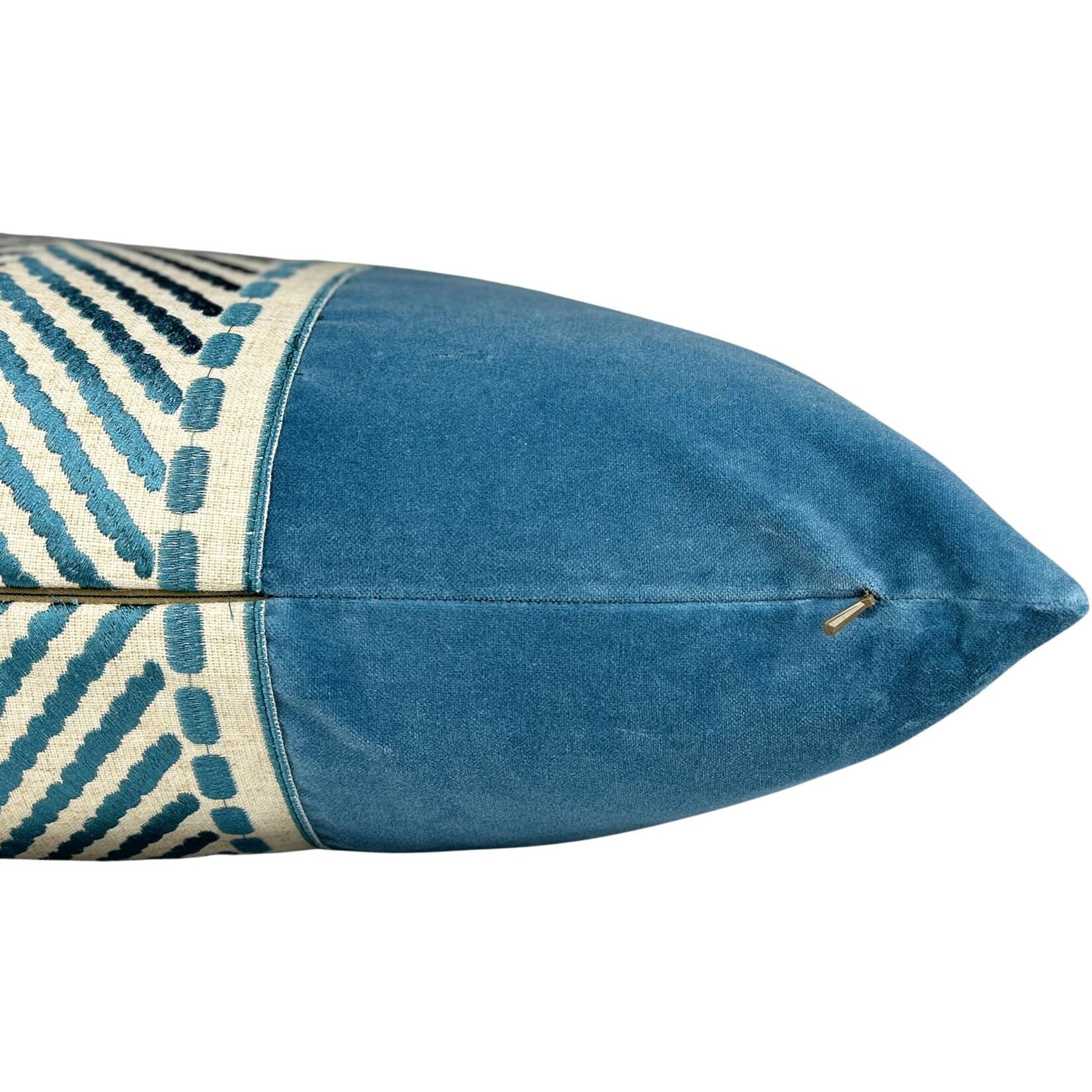 Brooks Light Blue Pillow 22"