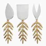 Gold Leaf Cheese Set of 3