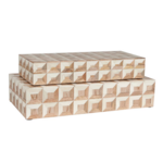 Naima Decorative Box White - Set of 2