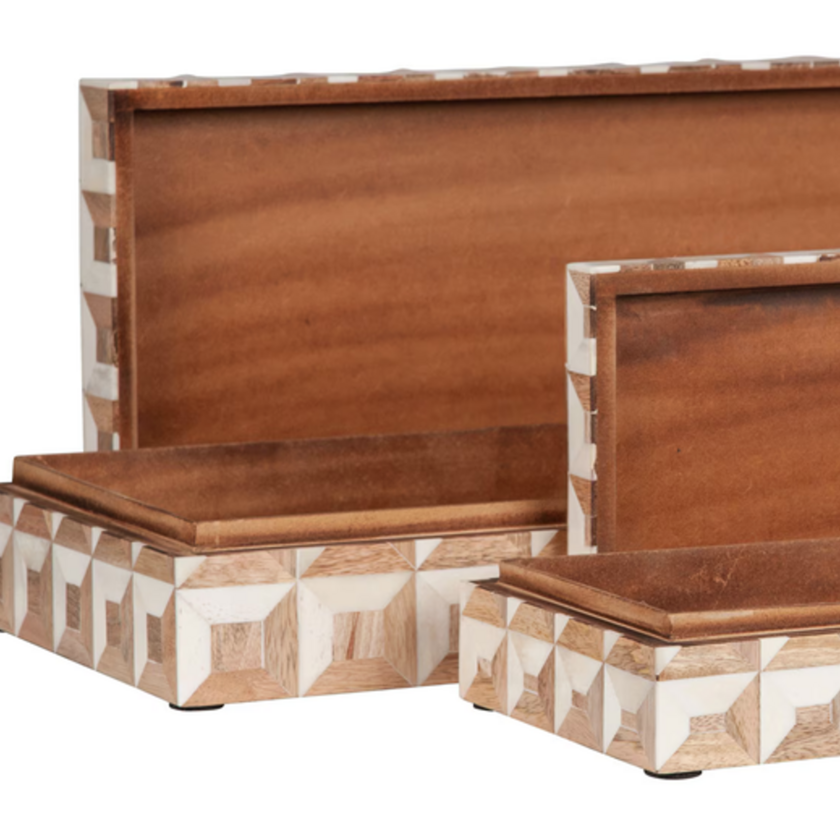 Naima Decorative Box White - Set of 2