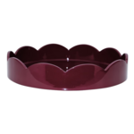 Addison Ross Lacquered Scallop Round Tray Small