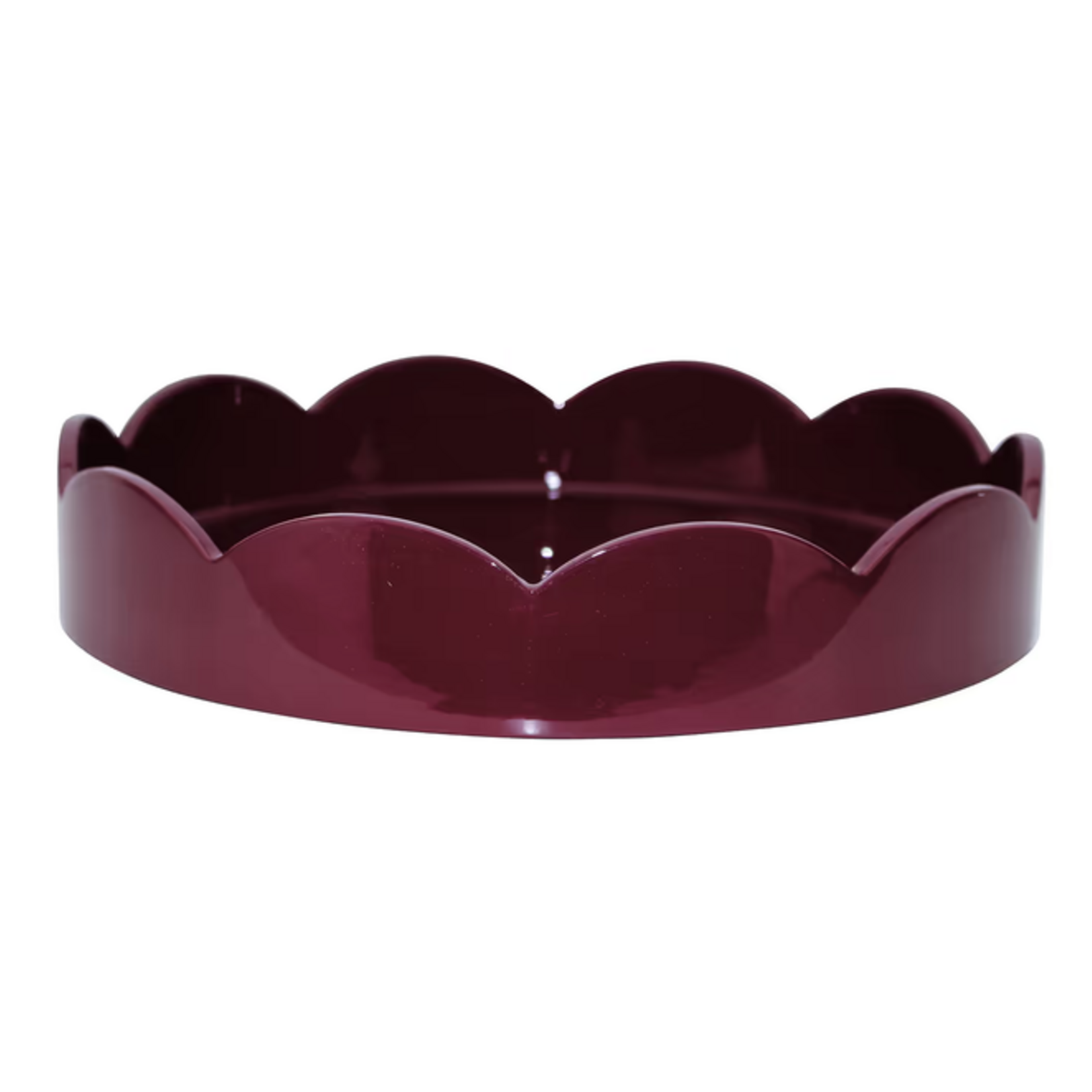 Addison Ross Lacquered Scallop Round Tray Small