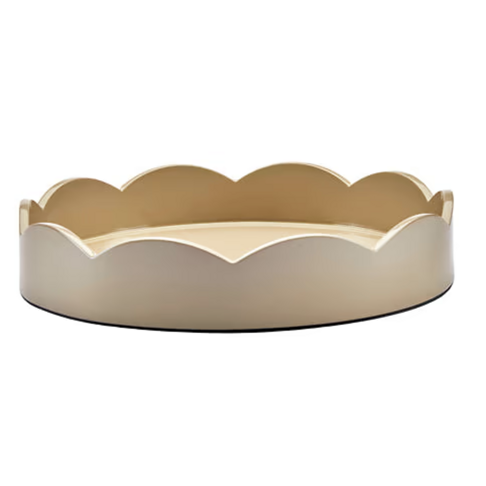 Addison Ross Lacquered Scallop Round Tray Small
