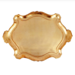 Florentine Wooden Gold XL Oblong Tray