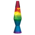 Lava Lamp - 11.5" Rainbow White/Clear
