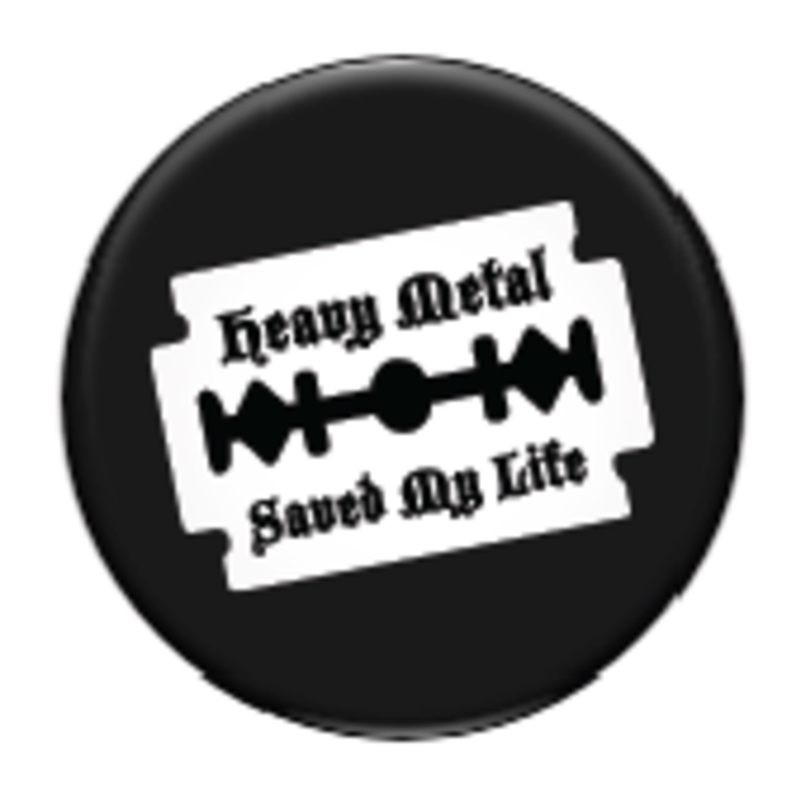 Button - Heavy Metal Saved My Life
