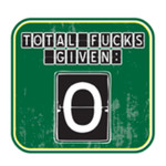 Sticker - Total Fucks Given: 0