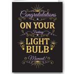Greeting Card - Congratulations On Your Fucking Lightbulb Moment!