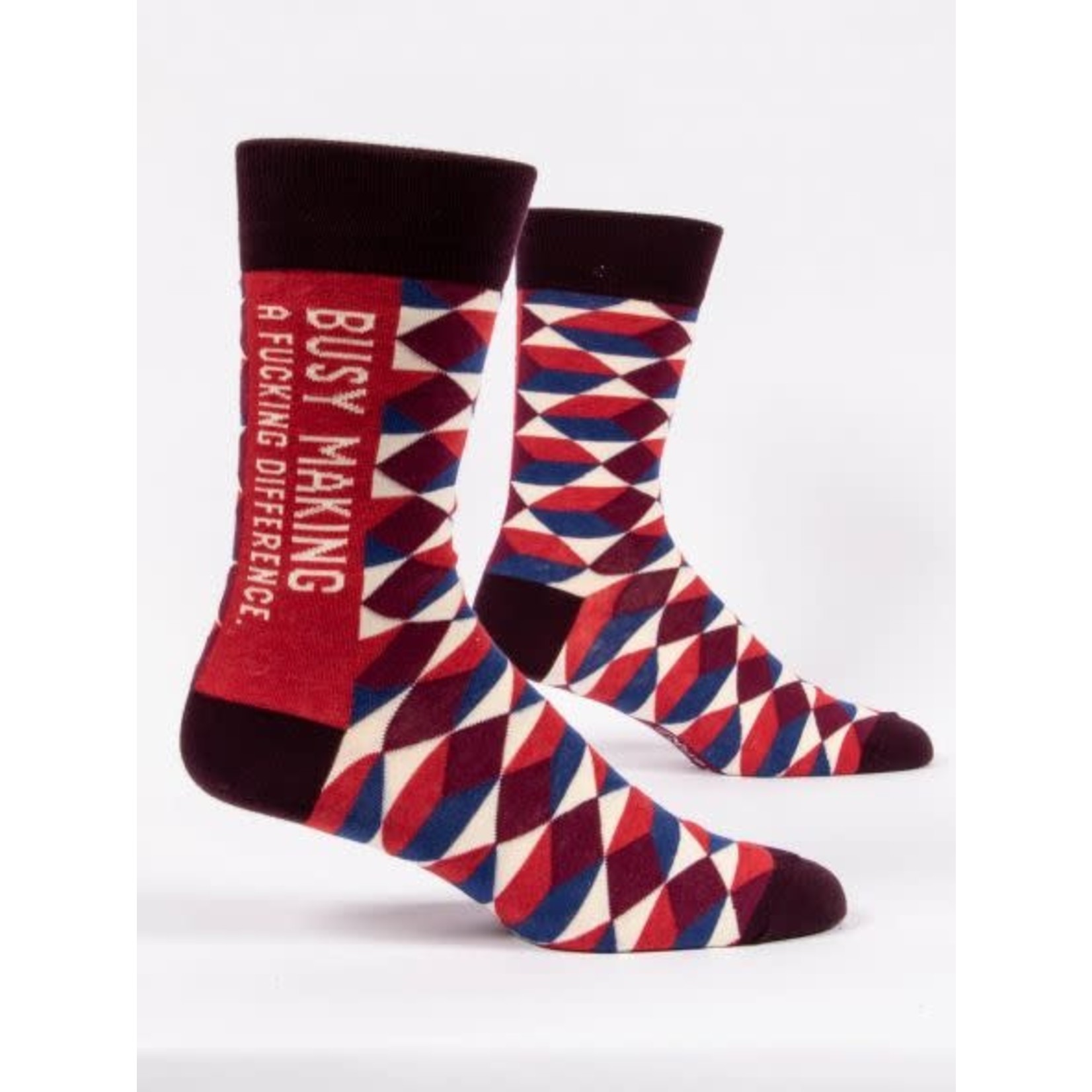 Men's Socks - Busy Making A Fucking Difference,