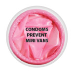 Button - Condoms Prevent Mini Vans
