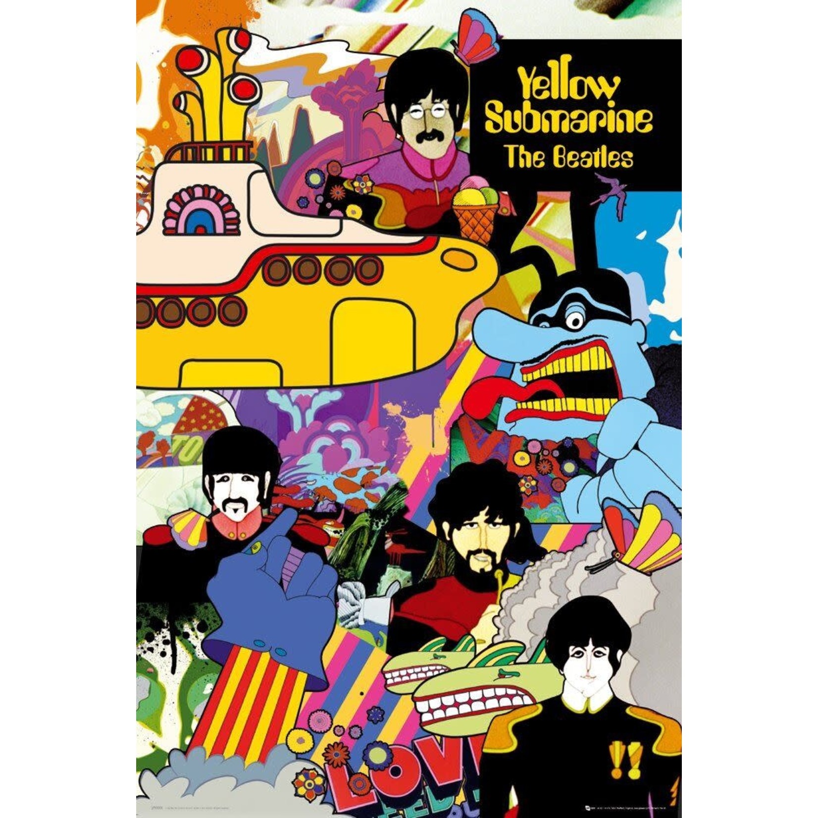 Poster - Beatles: Yellow Submarine Collage