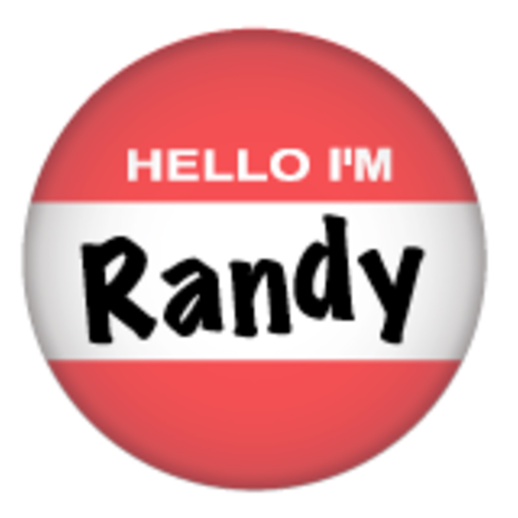 Button - Hello I'm Randy