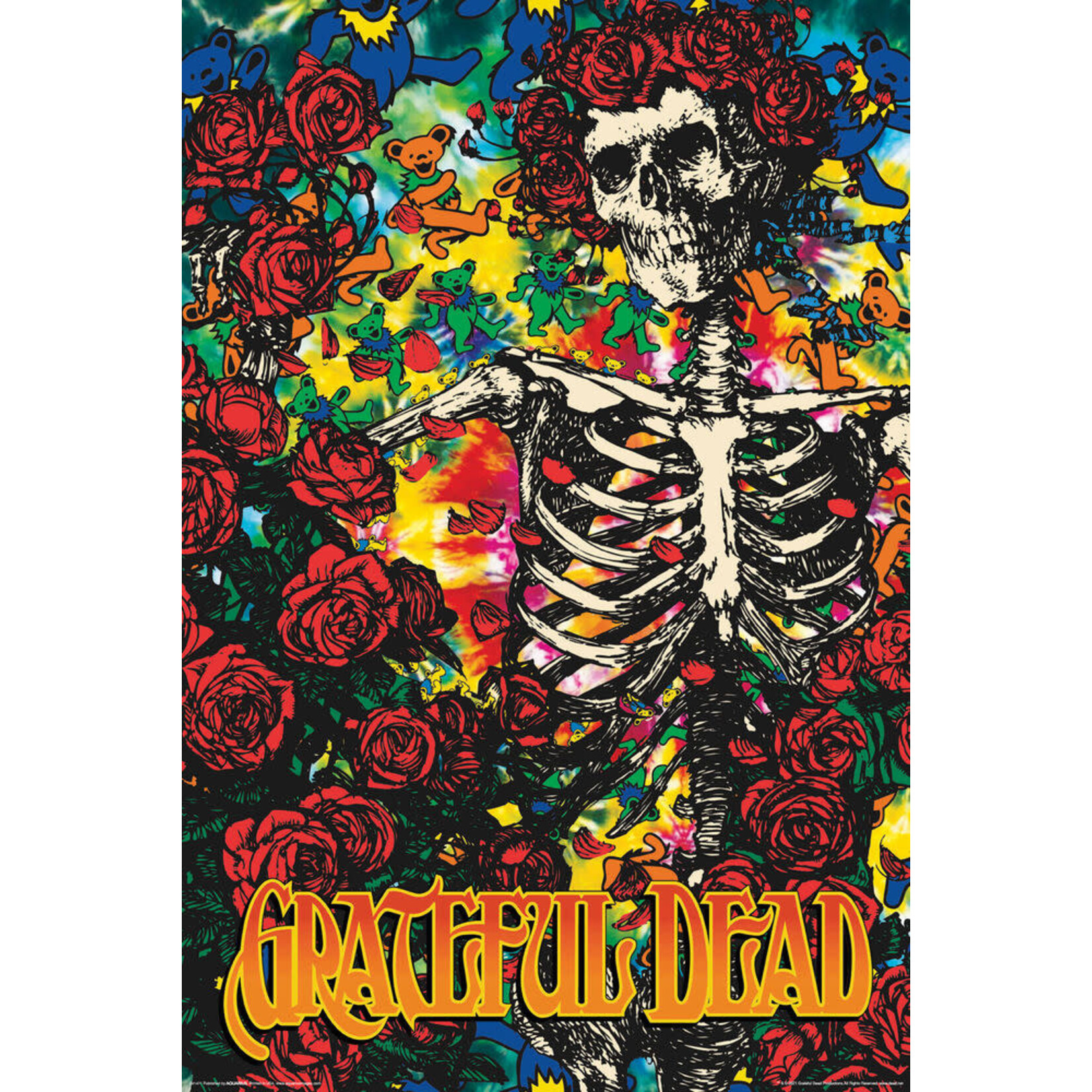 Poster - Grateful Dead: Skeleton & Roses