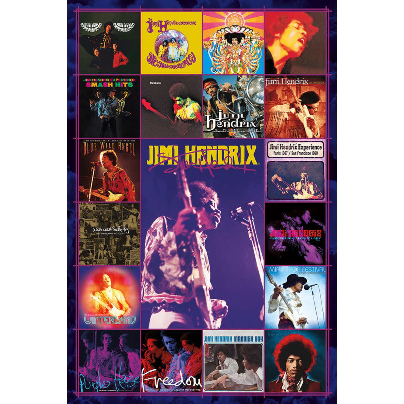 Poster - Jimi Hendrix: Album Covers