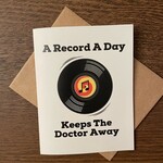 Greeting Card - A Record A Day Keeps The Doctor Away