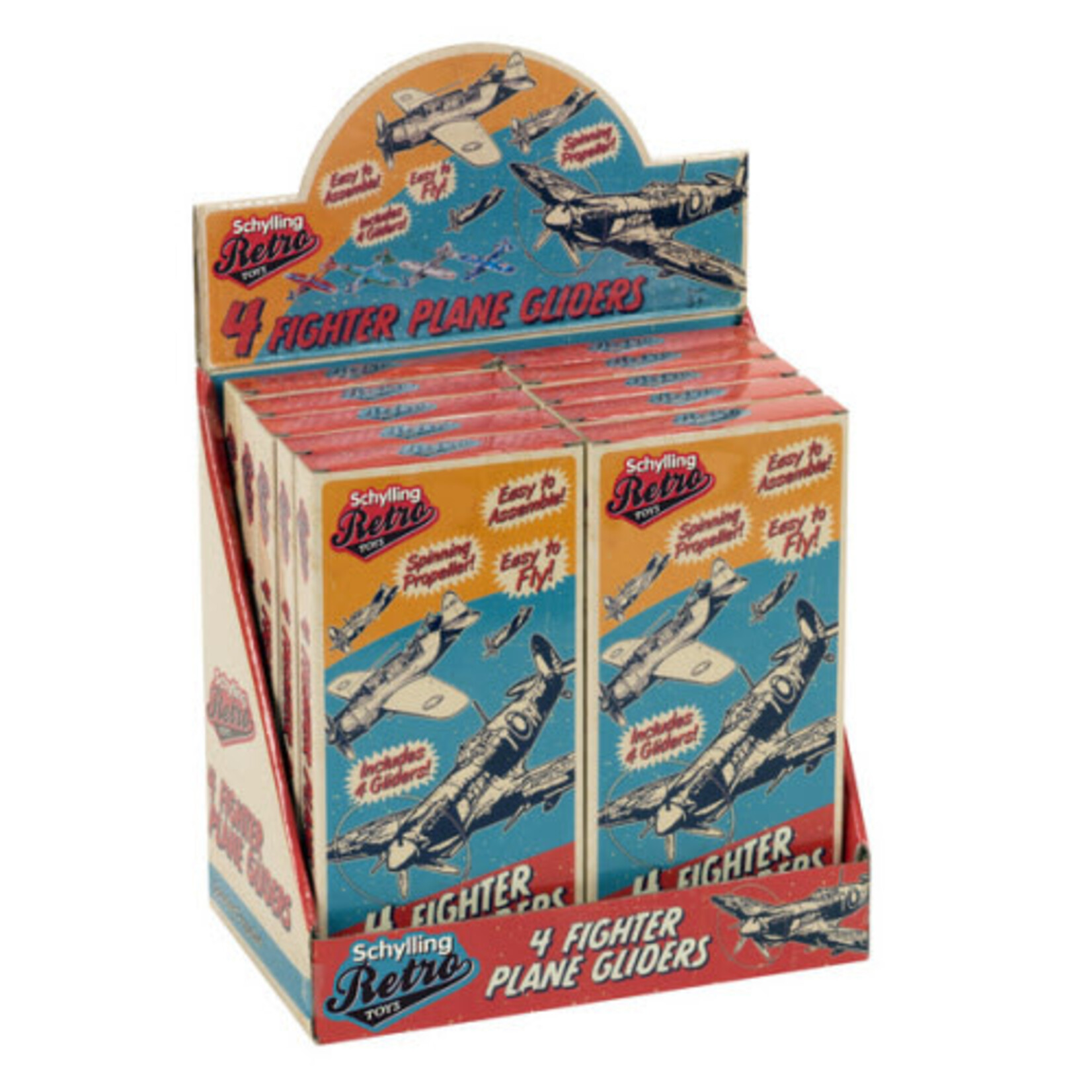 Retro Toy - 4 Fighter Plane Gliders