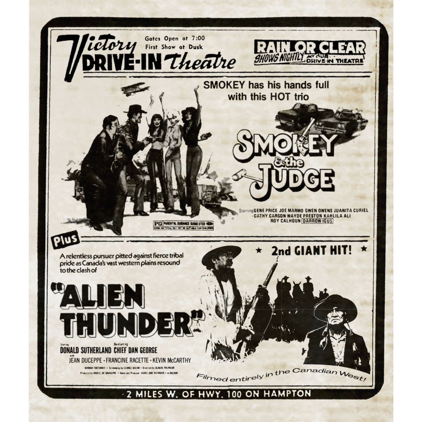 Smokey & The Judge/Alien Thunder - Drive-In Double Feature [BRD]