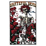 Textile Poster - Grateful Dead: Skeleton & Rose