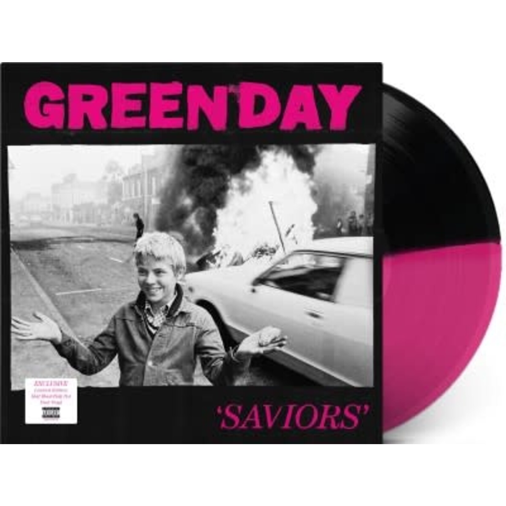 Green Day - Saviors (Ltd Ed Indie Black/Pink Vinyl) [LP]